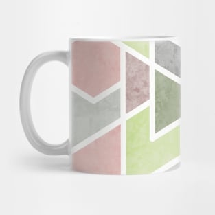 Mint and Pink Mosaic Mug